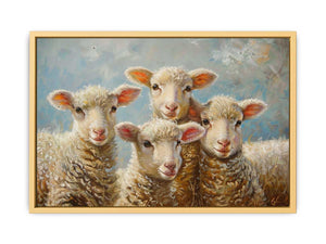 Baby Sheeps Painting Streched canvas