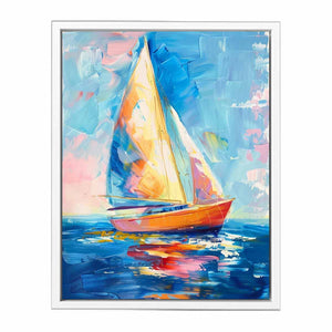 Sailing Boat Painting Framed Print