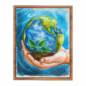 Save Earth Painting Poster