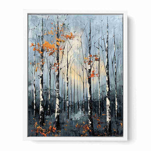 Birch Forest Framed Print