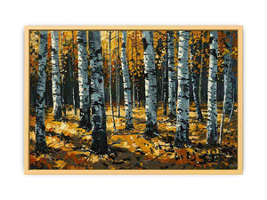 Birch Trees Streched canvas