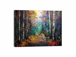 Birch Forest Painting