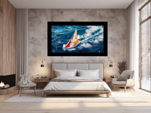 Sailing Boat Painting