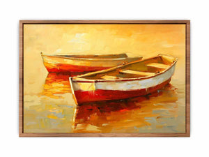 Golden Boats Poster