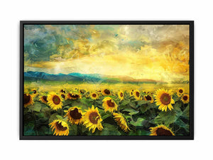 Sunflower Field Oil Painting Canvas Print