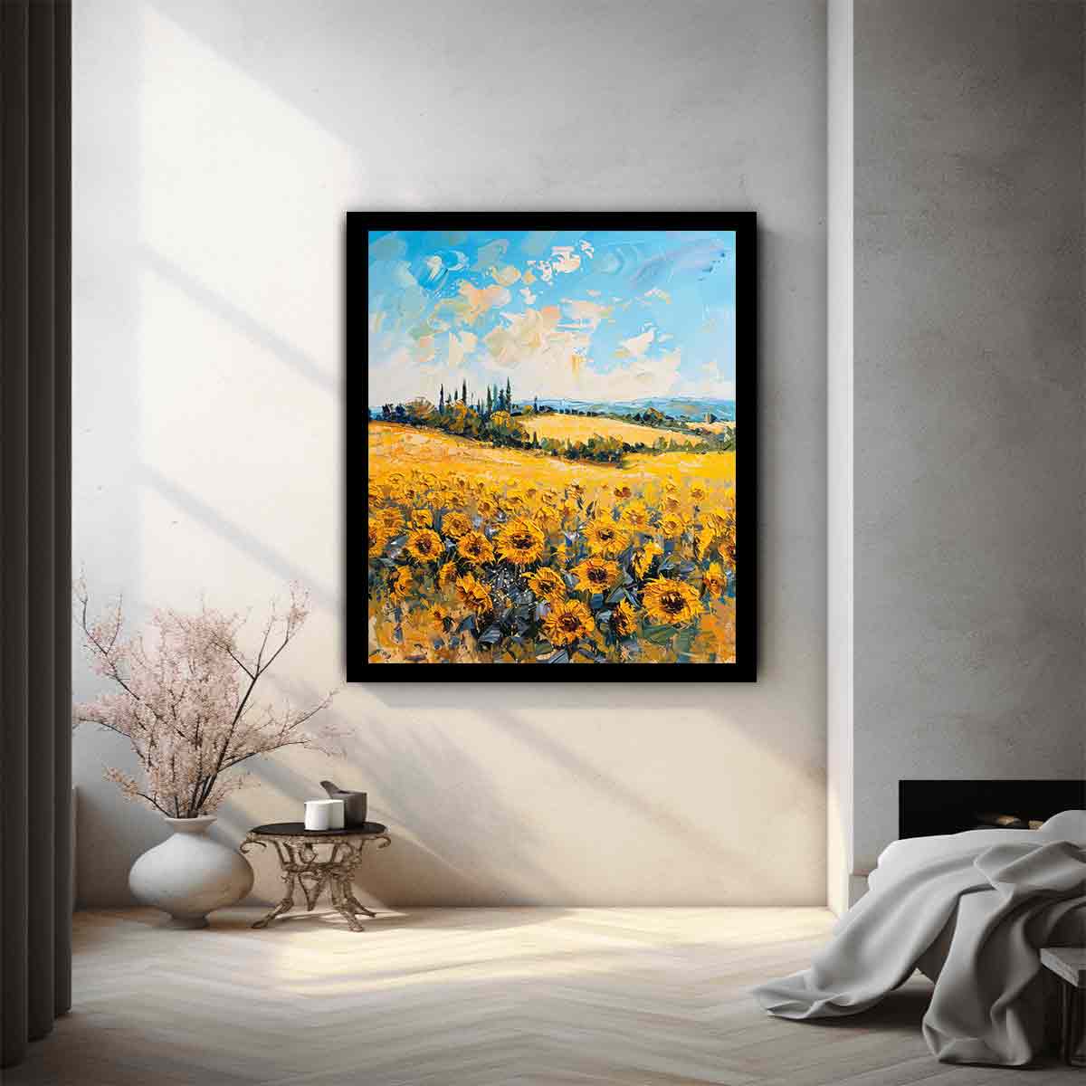 Sunflower Field Painting