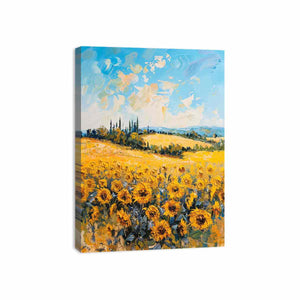 Sunflower Field Painting