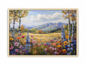 Flowers Landscape Art Print