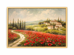 Field Of Poppies Streched canvas