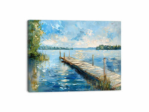 Lake Dockscape Art Painting