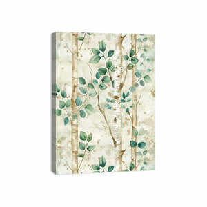 Birchtree Watercolor Painting