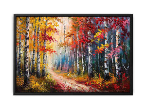 Red Forest Canvas Print