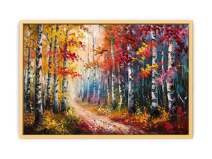 Red Forest Streched canvas