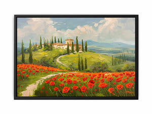 Field Of Poppies Canvas Print