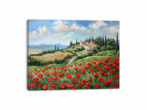 Poppies House Painting
