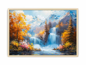 Waterfall Landscape Art Print