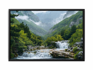 Valley Waterfall Canvas Print