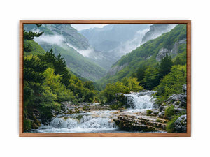 Valley Waterfall Poster