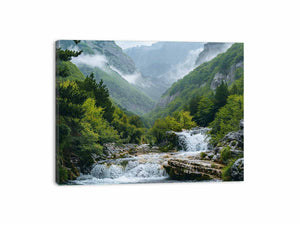 Valley Waterfall Painting