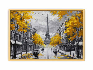 Eiffel Paris Street Streched canvas