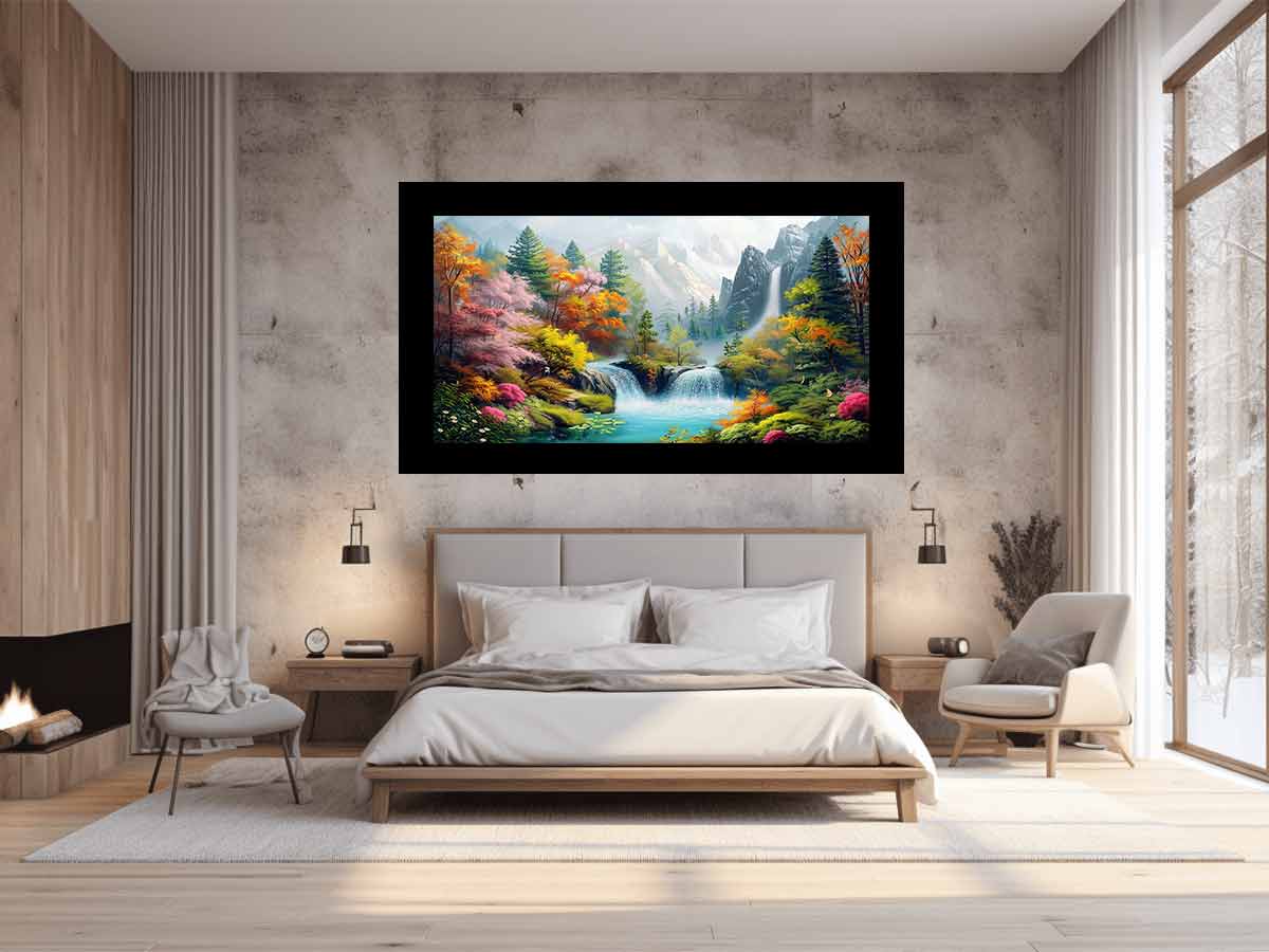 Beatifull Waterfall Painting