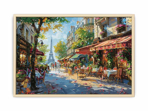 Pairs Street Painting Art Print