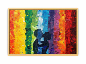 Rainbow Love Streched canvas