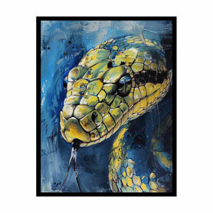 Cobra Snake Painting Canvas Print