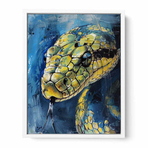 Cobra Snake Painting Framed Print