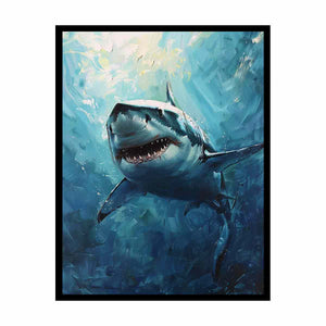 Shark Painting Canvas Print