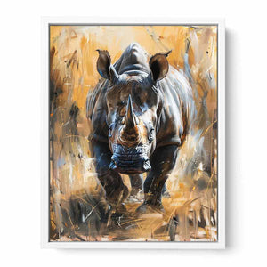 Rhino Painting Framed Print