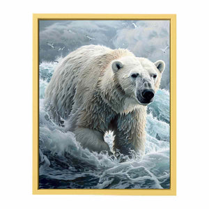 Polar Bear Painting Streched canvas