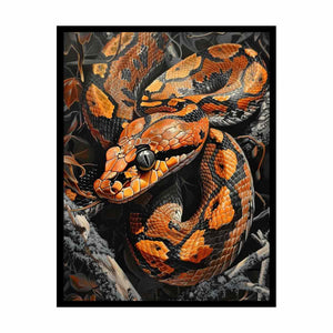 Snake Painting Canvas Print