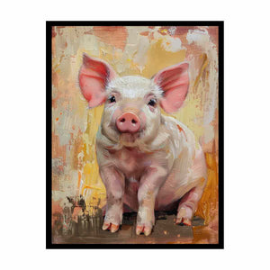 Pig Painting Canvas Print