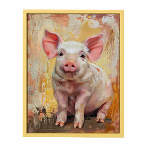 Pig Painting Streched canvas