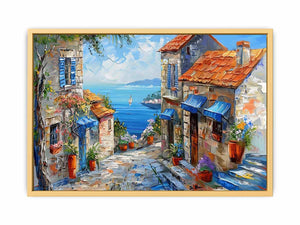 Mediterranean Painting Streched canvas