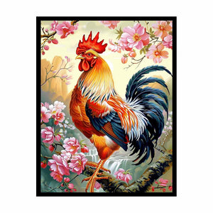 Cock Painting Canvas Print