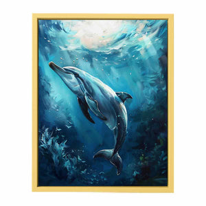 Dolphin Painting Poster