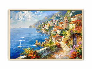 Mediterranean Beach Art Print