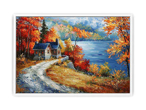 Autumn Road Framed Print