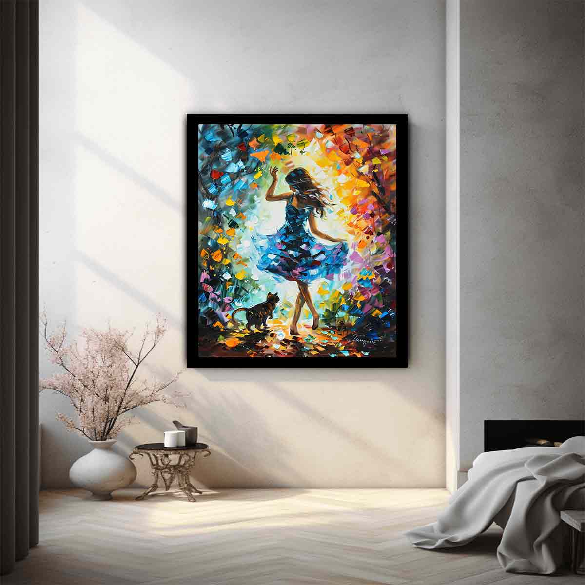 Dance With My Cat Painting