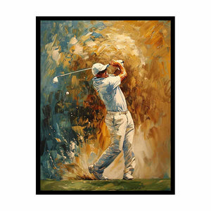 Golf Shot Painting Canvas Print