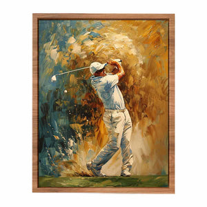 Golf Shot Painting Poster