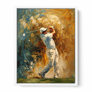 Golf Shot Painting Framed Print