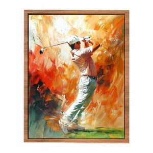 Golf Shot Painting Poster