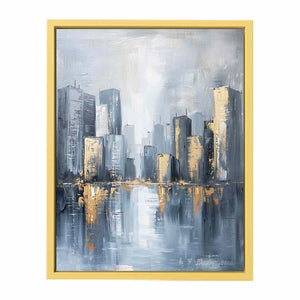 Cityscape Tall Buildings Streched canvas