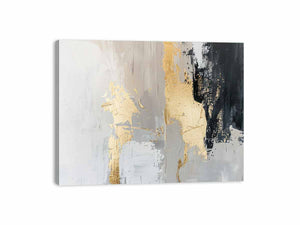 Black Gold Abstract Painting