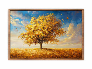 Gold Tree Painting Poster