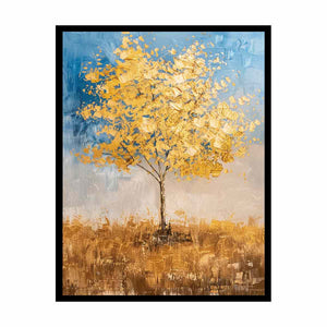 Gold Tree Painting Canvas Print