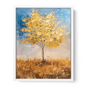 Gold Tree Painting Framed Print